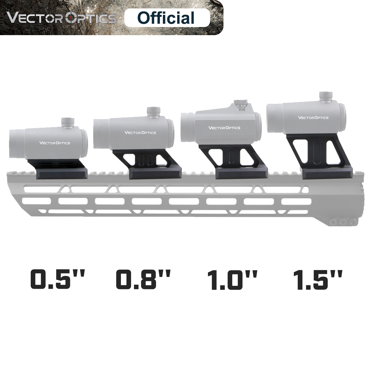 Wood Lathe Bed Extension - Vector Optics Red Dot Riser Rail