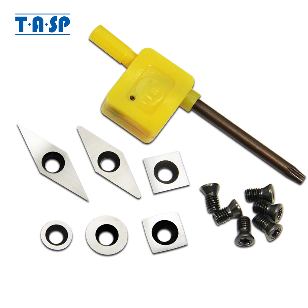 Woodturning Tools Set Hss - Zestaw płytek węglikowych TASP narzędzia do