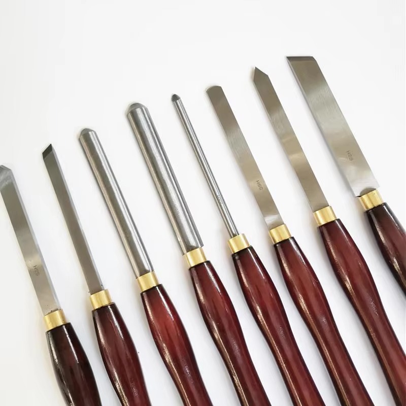 Woodturning Tools Set Hss - Zestaw 8 szt. narzędzi tokarskich do