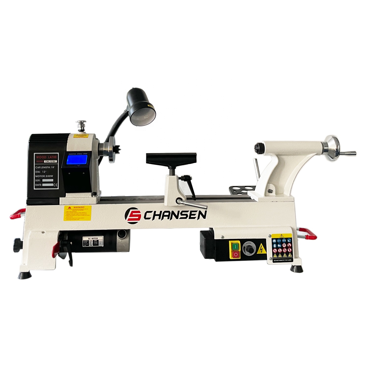Woodworking Lathe Variable Speed 550W - CHANSEN Produkt # CWL1218V Mini Tokarka