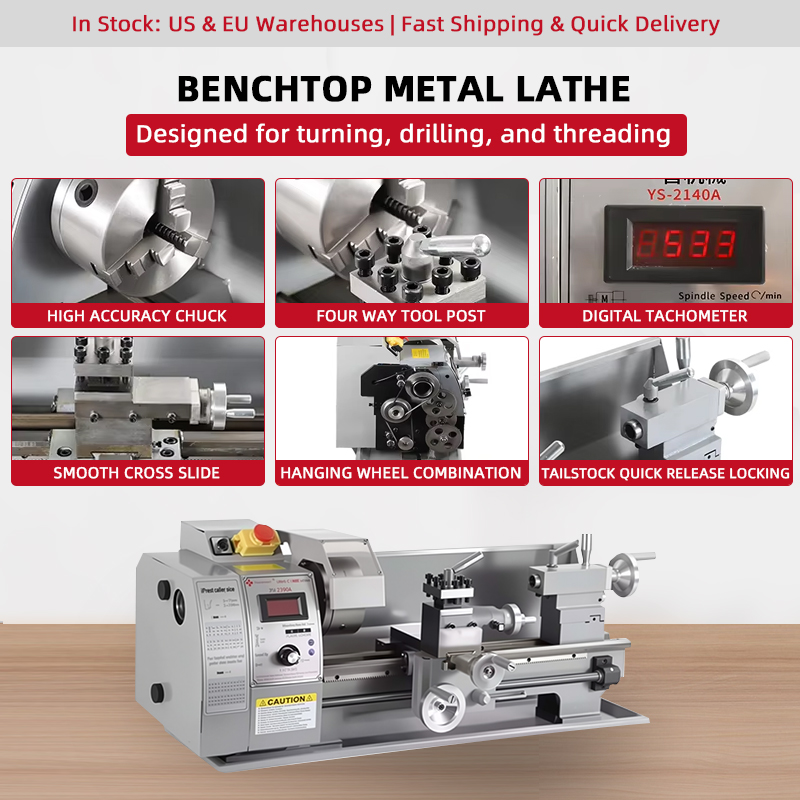 Bench Lathe 750W Metal - Profesjonalna, wytrzymała tokarka metalowa OEM 750W
