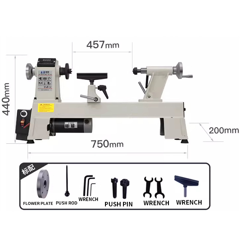 Tokarka do drewna 550W/900W z  – Woodworking Lathe Variable Speed 550W recenzja i cena