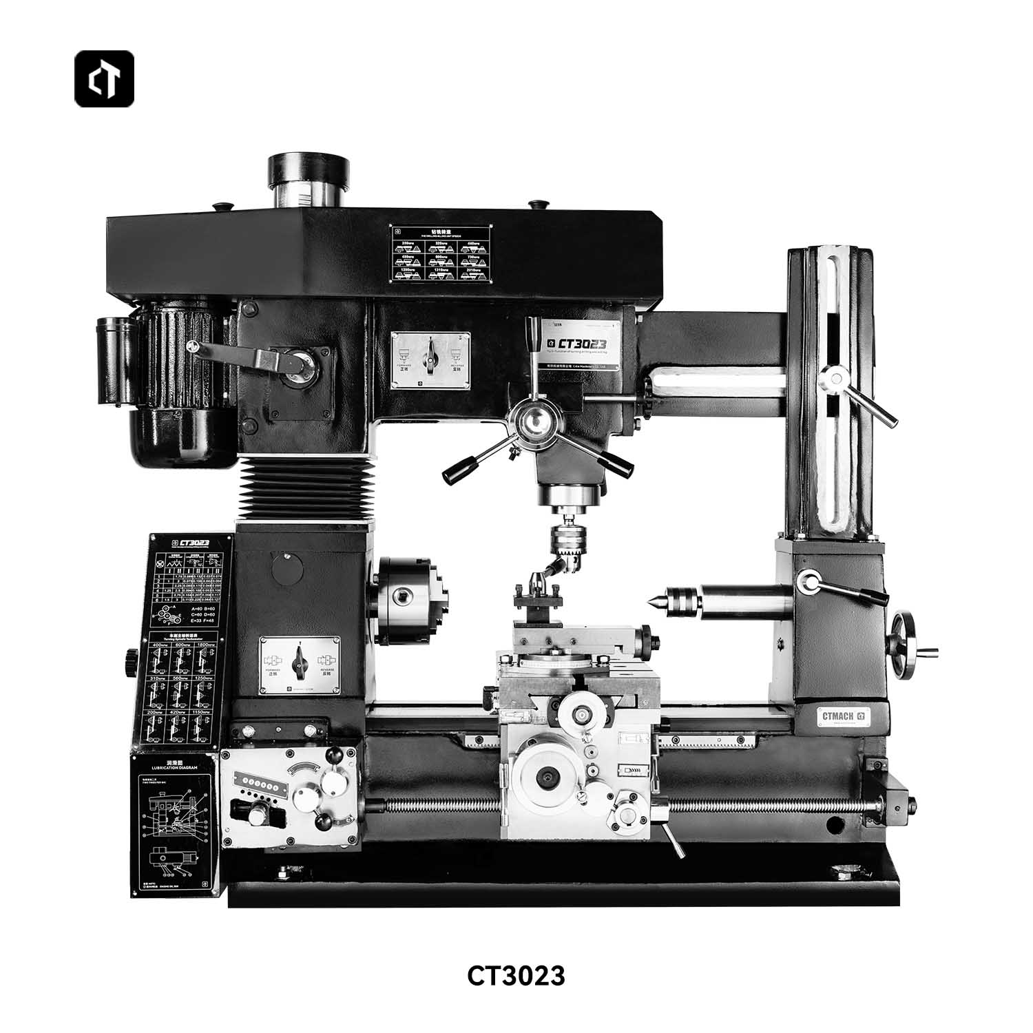 CT3023 – wielofunkcyjna tokark – Bench Lathe 750W Metal recenzja i cena