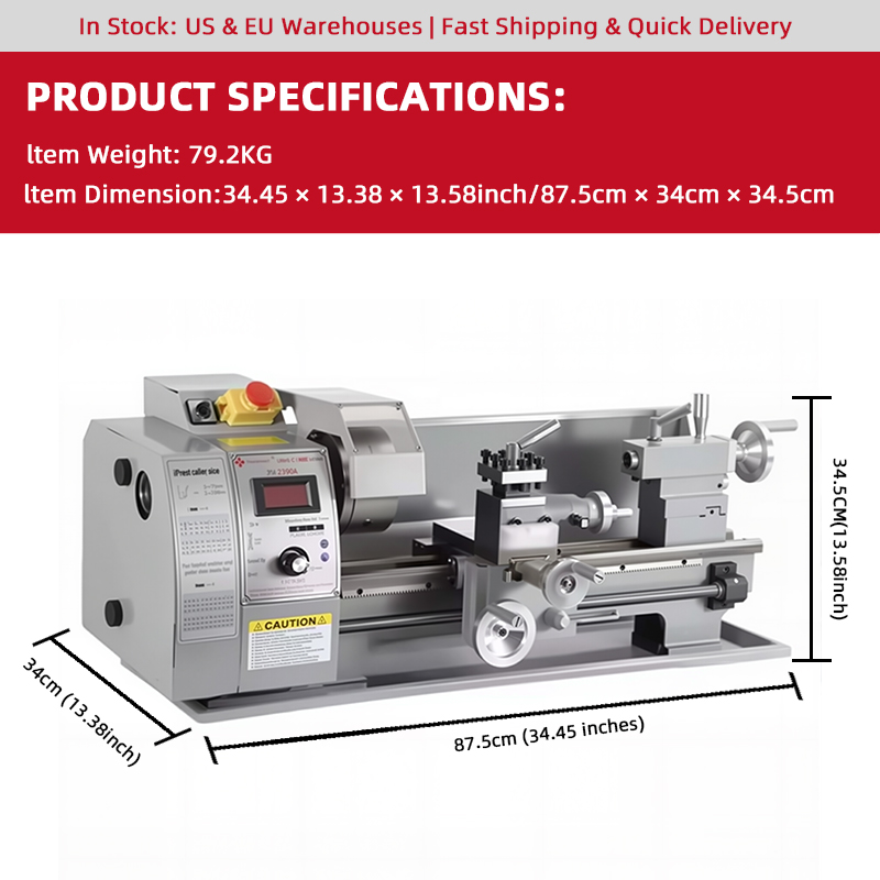 Profesjonalna, wytrzymała toka – Bench Lathe 750W Metal recenzja i cena