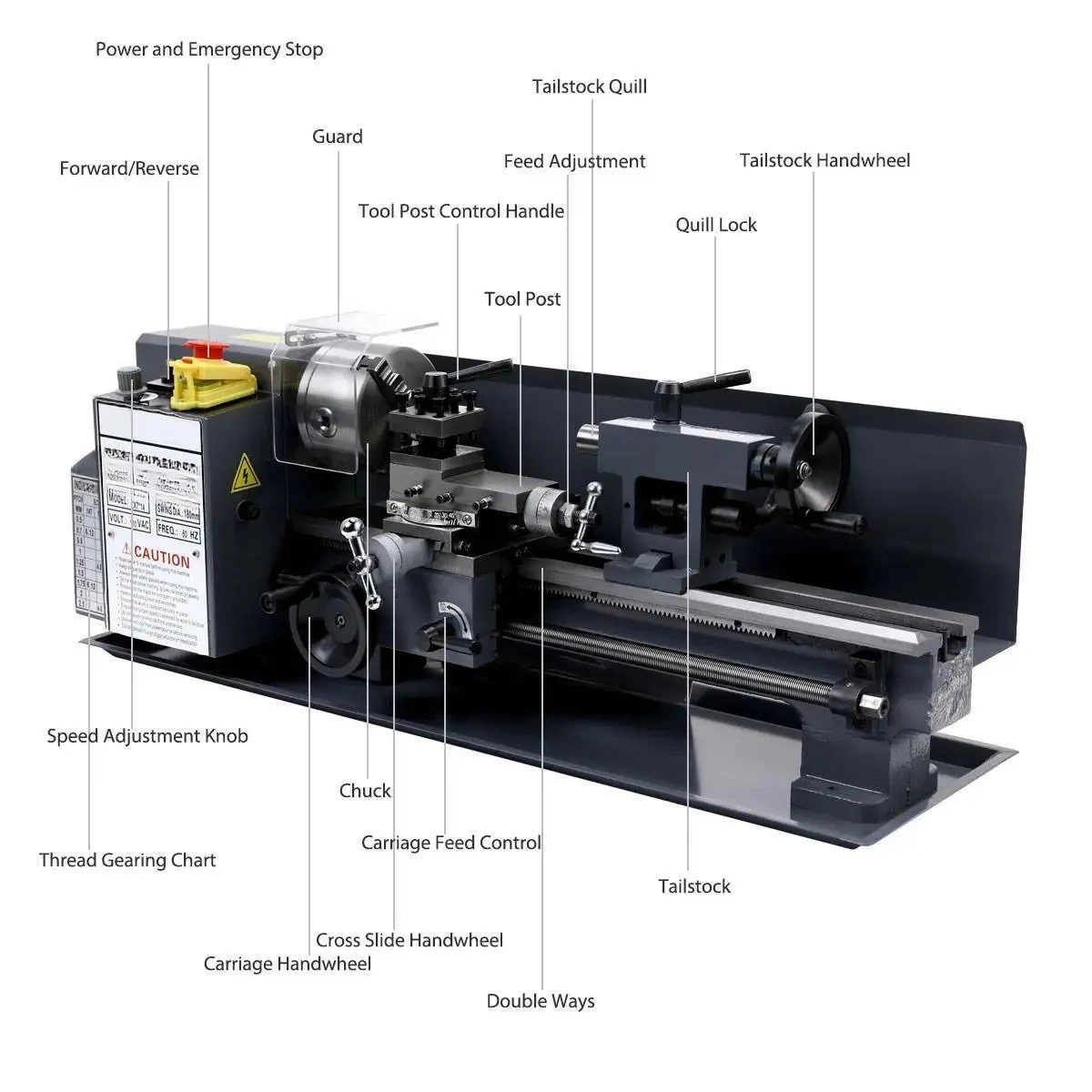Chiński poziomy mini tokarka s – Mini Metal Lathe 7X14 recenzja i cena