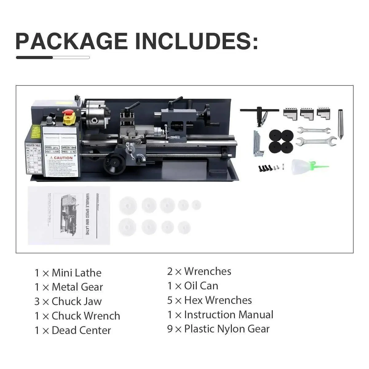 Chiński poziomy mini tokarka s – Mini Metal Lathe 7X14 recenzja i cena