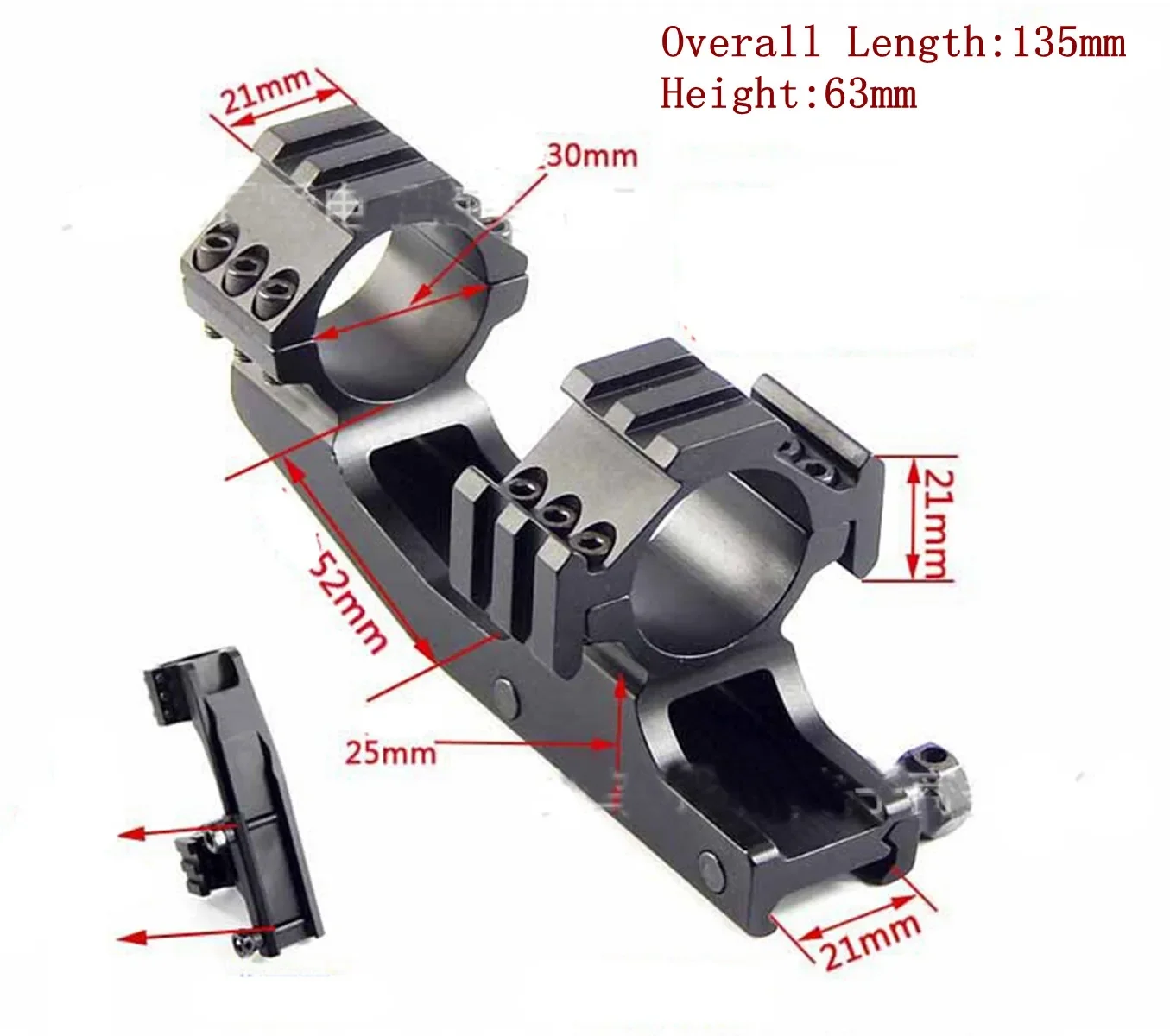 Montaż na szynie 21mm, pierści – Wood Lathe Bed Extension recenzja i cena